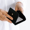 Double Flap Cardholder Black