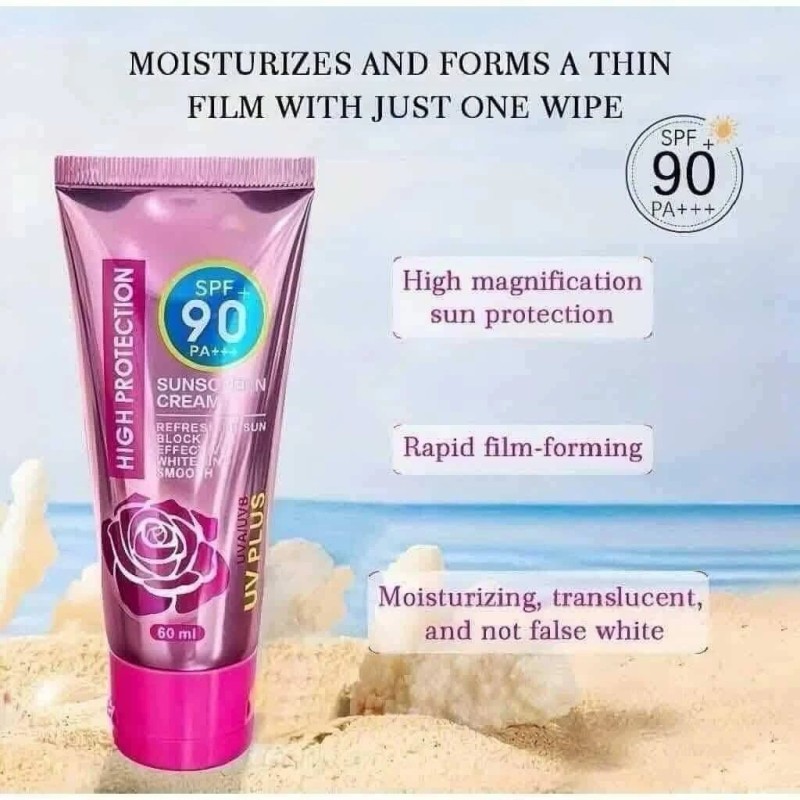 Kiss Beauty Sunscreen SPF 90 60ml Lightweight Sunblock