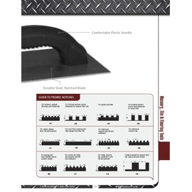 Red Devil 4723 1/4" V-Notch Plastic Adhesive Spreader