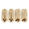 4Pcs Pack Copper Brass Cabinet Gift Box Concealed Barrel Hinge