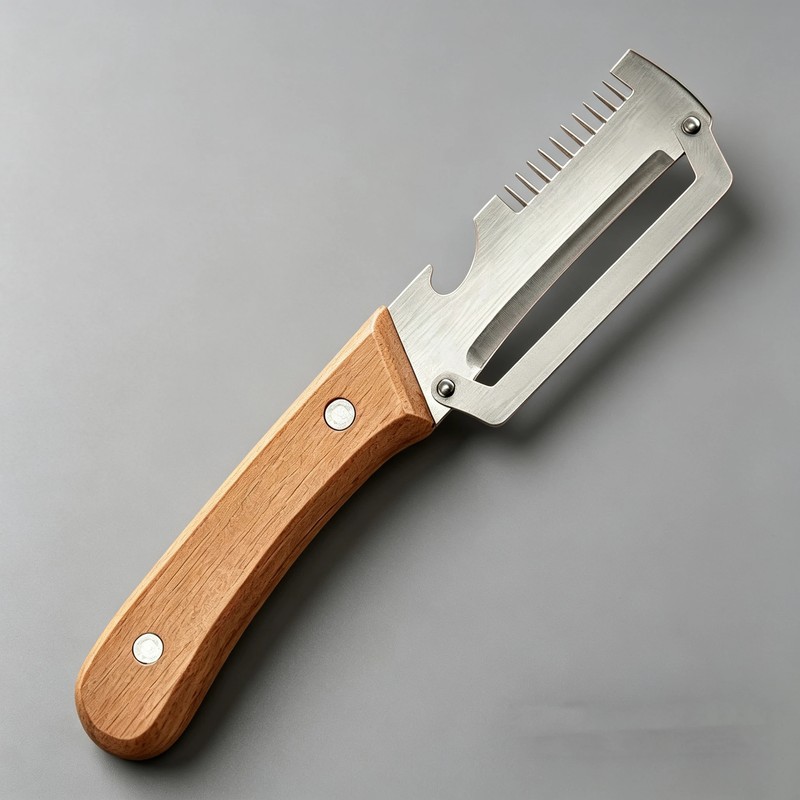 3-in-1 Stainless Steel Peeler for Kitchen Prep – Vegetable, Fruit