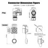 3 Pin IP68 Waterproof M20 Right Angle Aviation Connector 20A