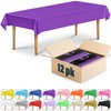 DecorRack 12 Rectangular Tablecloths BPA-Free Plastic, 54 x 108 inch,