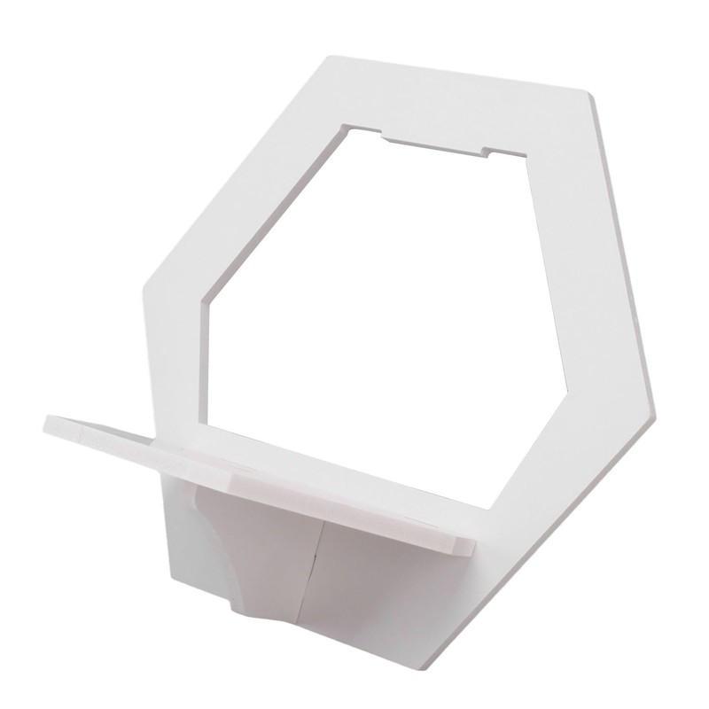 3Pcs Hex Floating Shelf PVC Modern Simple Fine Appearance Floating