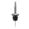 24pcs Stainless Steel Bottle Pourers with Black Plastic Cover Conical