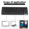 Wireless Keyboard 12 Lighting Effects PBT 61 Keys Stable Transmission