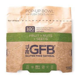 The GFB Protein Oatmeal Cup (Pop-up), Fruit, Nuts and Seeds, 2 Ounce (Pack of 6), Gluten Free, Non GMO