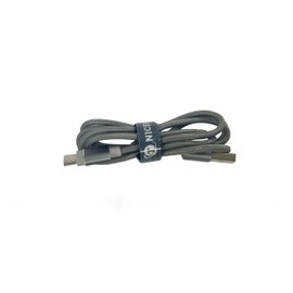 TNICER Motorcycle Income Double Braided Nylon C Type Charging Cable