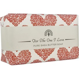 The English Soap Company Occasions Gift Shea Butter Soap The One I Love Rose Red Wrap 190g