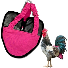 Hen Holster, Wrap-Around Chicken Diapers, Comfy Chicken Diapers for Hens & Roosters, US-Made Chicken Diaper, Must-Have Chicken Accessories, with Sewn-in Liner, XL, Pink - Crazy K Farm