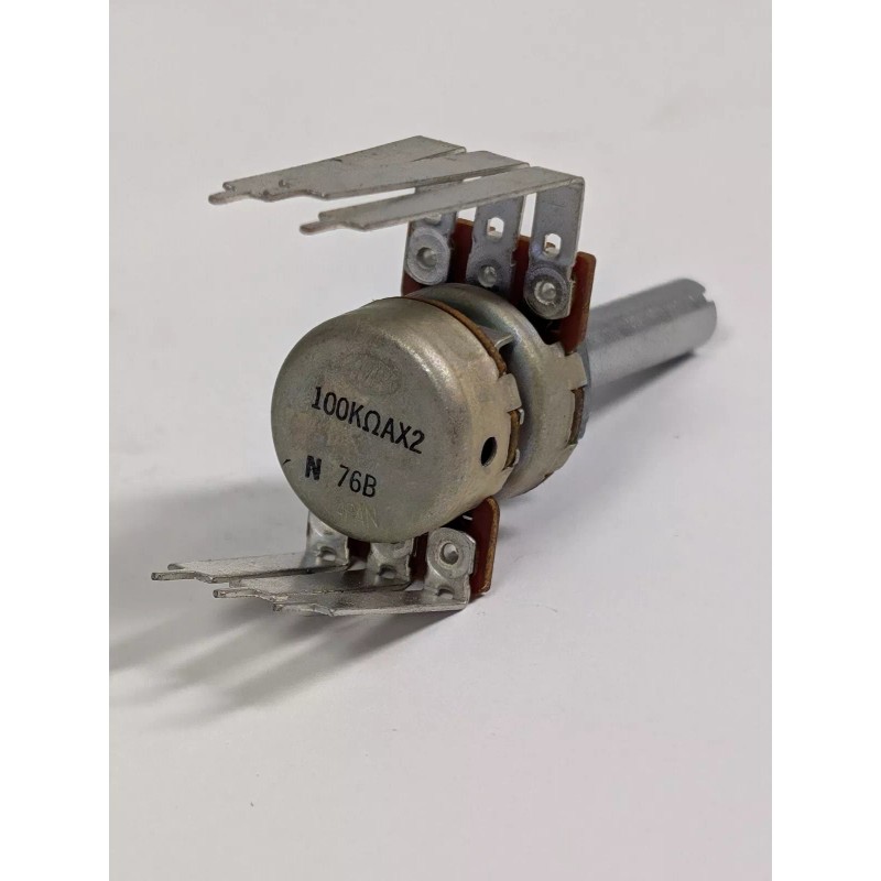 CES ALPS DUAL 100K OHM AUDIO TAPER POTENTIOMETER