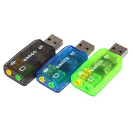 OUOU - Adaptador de sonido USB (3 unidades) de 3,5 mm para auriculares y micrófono, tarjeta de sonido estéreo externa Plug and Play, no necesita controladores, compatible con Windows, Linux, PC,