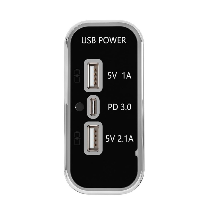 3 Ports 12 V USB Socket, 12 V Car Dual