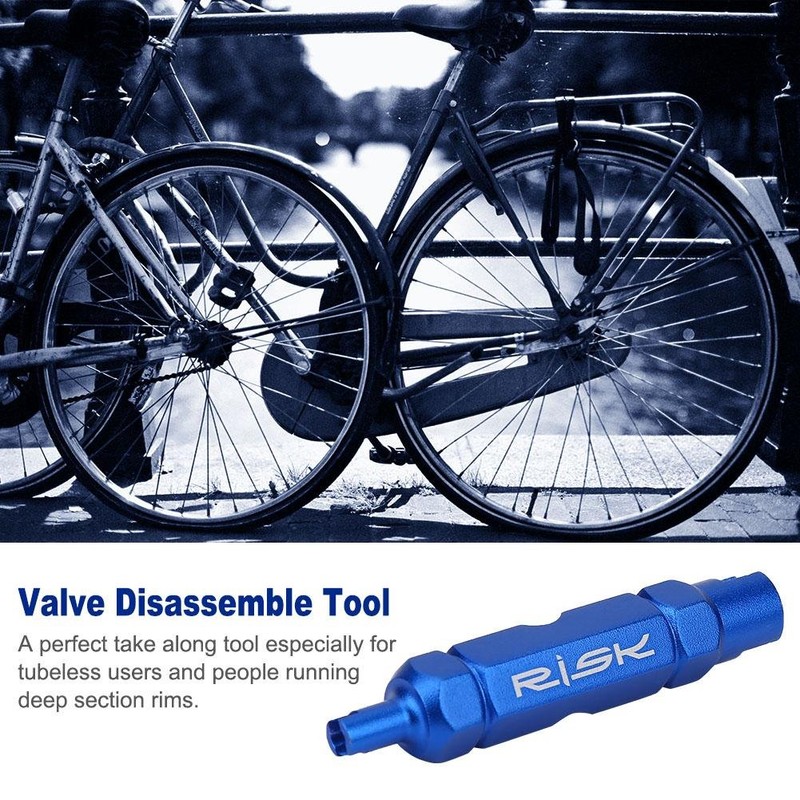 Keenso Bicycle Tyre Valve Removal Tool, Bicycle Aluminium Alloy Tyre