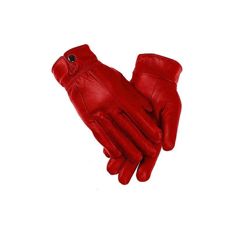 Women's Leather Gloves, Extra Soft and Warm Ladies Waterproof Gloves