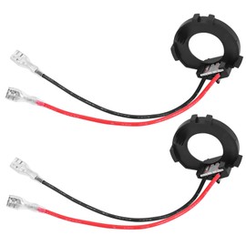 Adaptadores de Faros Delanteros H7, Adaptadores de Faros Delanteros H7, Qiilu 1 par H7 Soporte de retenedor de adaptadores de Bombillas de Faros LED para MK7 Jetta