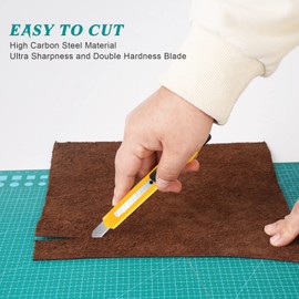 TIFICAL 8 Pack Box Cutter Utility Knife, 9mm Snap-off Box Cutter Retractable for Opening Packages Cartons, Boxes, Disposable Box Cutters Exacto Knife Perfect for Office and Home use