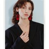 Boho Lightweight Retro Simple Acrylic Splicing Rectangle Earrings for Women