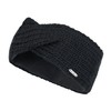 McRon Women's Knitted Headband Model Sarala Black 9511