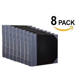 Executive Binder, English Leather 2 Tone with Stitching and Ribbed Spine, Heavy Duty 1.1/2" Inch 3 D-ring with Buster, Holds 350 8.5"x 11" Sheets (Grey)