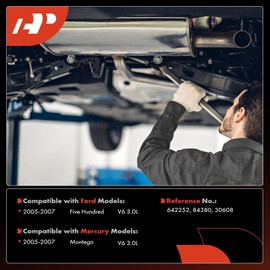 A-Premium Front Catalytic Converter Kit Direct-Fit Compatible with Ford Five Hundred & Mercury Montego, 2005 2006 2007, 3.0L, E.P.A. Compliant