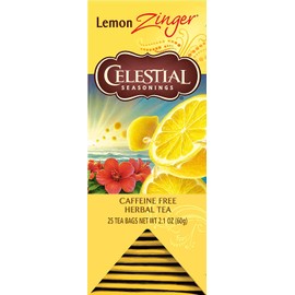 Celestial Seasonings Herbal Tea, Lemon Zinger, 25 Count Box