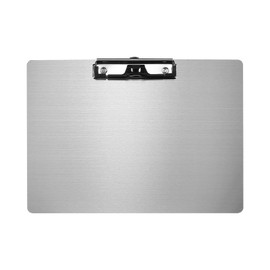 Metal Clipboard, A4 Size Stainless Steel Clipboard, Hanging Clipboard, Writing Pad for Students (304 Landscape Format)
