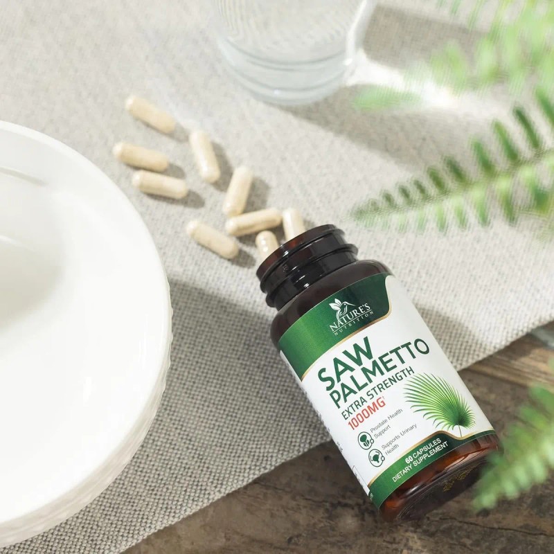 Saw Palmetto Apoyo A Prostata 1000mg Con 60 Caps Hecho