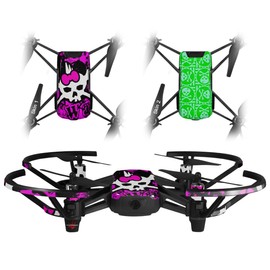 Skin Decal Wrap 2 Pack for DJI Ryze Tello Drone Punk Skull Princess Drone NOT Included