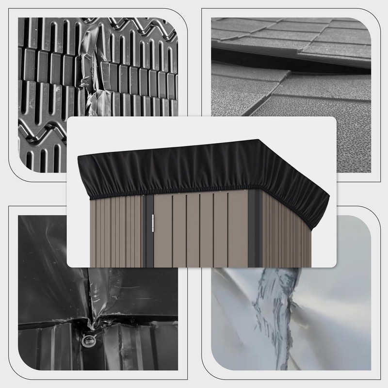 5x3Ft Outdoor Storage Shed Cover & Metal Garden Shed Cover