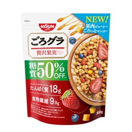 Nissin Cisco Gorogurā, 50% Sugar Off, Luxurious Fruit, 10.6 oz (300 g)