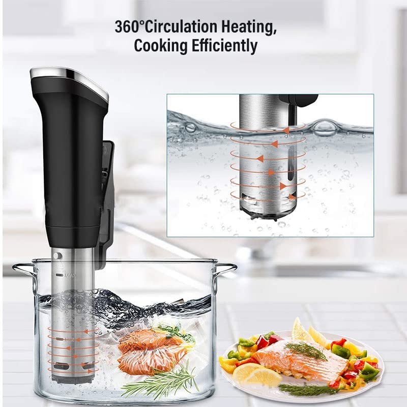 Sous Vide Cooker Immersion Circulator IPX7 Waterproof, 1800 Watts Vacuum