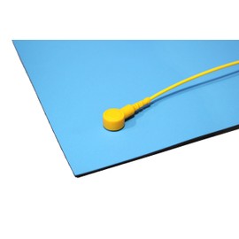 Kill Stat Anti Static ESD Grounding Kit, Anti Static Wrist Strap, Anti Static Mat, Safe For Electronics, PC Building, Soldering Repair And Circuit Board Repair (Blue) (300 x 600mm)