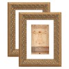 WYNCO 5x7 in 2 Pack Antique Distressed Gold Ornate Classic