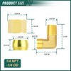 GORAGUCHI 10PCS Brass 1/4" Tube OD x 1/4" NPT Male