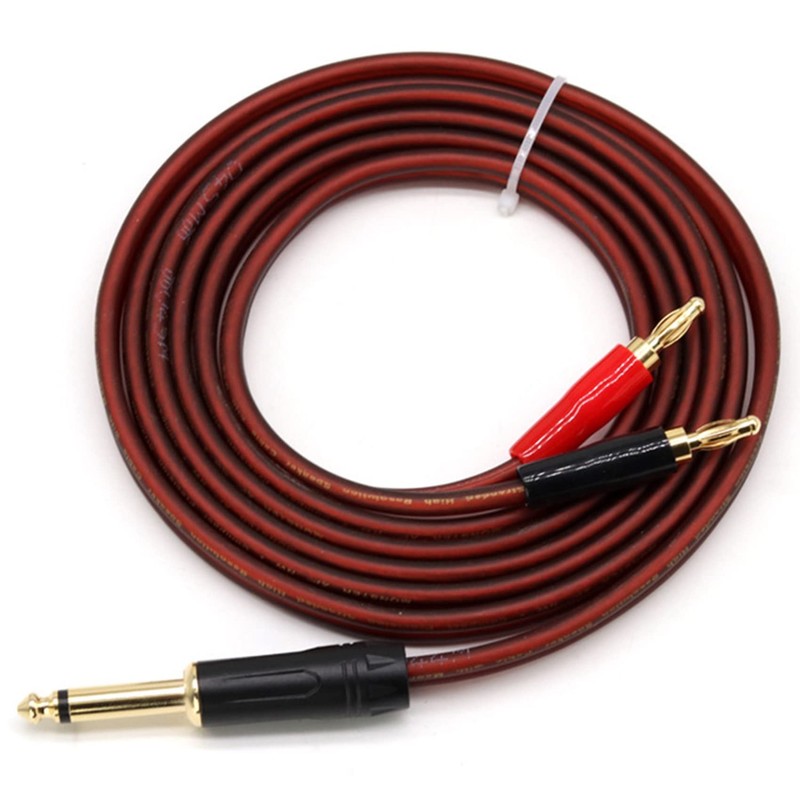 jingfei 1/4 to Banana Plug,6.35mm Phono to Banana Plug Speaker