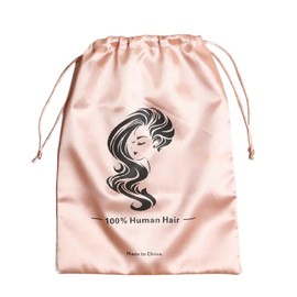 Silky Bag with Drawstring Tassel for Wig Storage (Not for Sale)