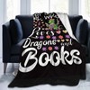 Just A Girl Who Loves Dragons and Books Blanket Cute