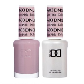 DND Duo Color From 601-699, UV/LED GelPolish and Air Dry Nail Lacquer, Matching Chip-Free Polish Duo, 0.5 Fl Oz Each:_604 Cool Gray