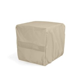 Covermates Square Firepit Cover – Water-Resistant Polyester, Mesh Ventilation, Fire Pit Covers, Square 18W x 18D x 18H, Khaki