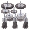 WENORA Drill Wire Brush Set 9 Piece, 0.012 Coarse Carbon