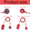 lasuroa 2pcs Universal Treadmill Magnet Safety Keys, 2 Styles Treadmill
