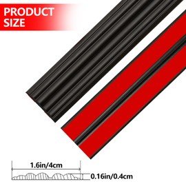 Yonilarey Wall Corner Protector - Flexible Inside & Outside Trim Molding, 1.6" W x 20' L Self Adhesive Guard & Edge Trim, Peel and Stick for Ceiling Countertop