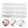 WHAMVOX 100pcs Glitter Strips Portable Care Stickers Convenient Protector for