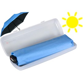 Knirps US.050 Ultra Light Slim Manual Pocket Umbrella with UV and Heat Protection in Case Blue/Black