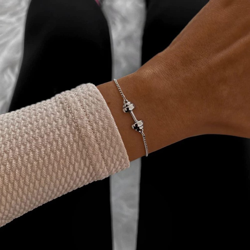 SAILBRACE Bracelet Gym Club Chain Silver, Stainless Steel
