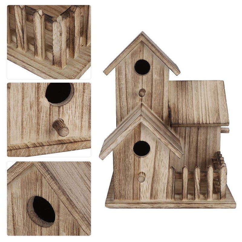 Bird House, Garden Decoration Bird Nesting Box, Outdoor Birdhouse Sturdy