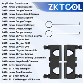 ZKTOOL 10PC Camshaft Pentastar Timing Chain Tool and Holding Tool, Crankshaft Pulley Wrench,Kit for VW Chrysler Jeep Dodge Grand Cherokee Wrangler V6 3.6L, OEM 10200A,10202,10369A,2025200090, 10198A