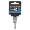 Truper D-4990-7M, Dado de punta hexagonal mm, 7 mm, cuadro