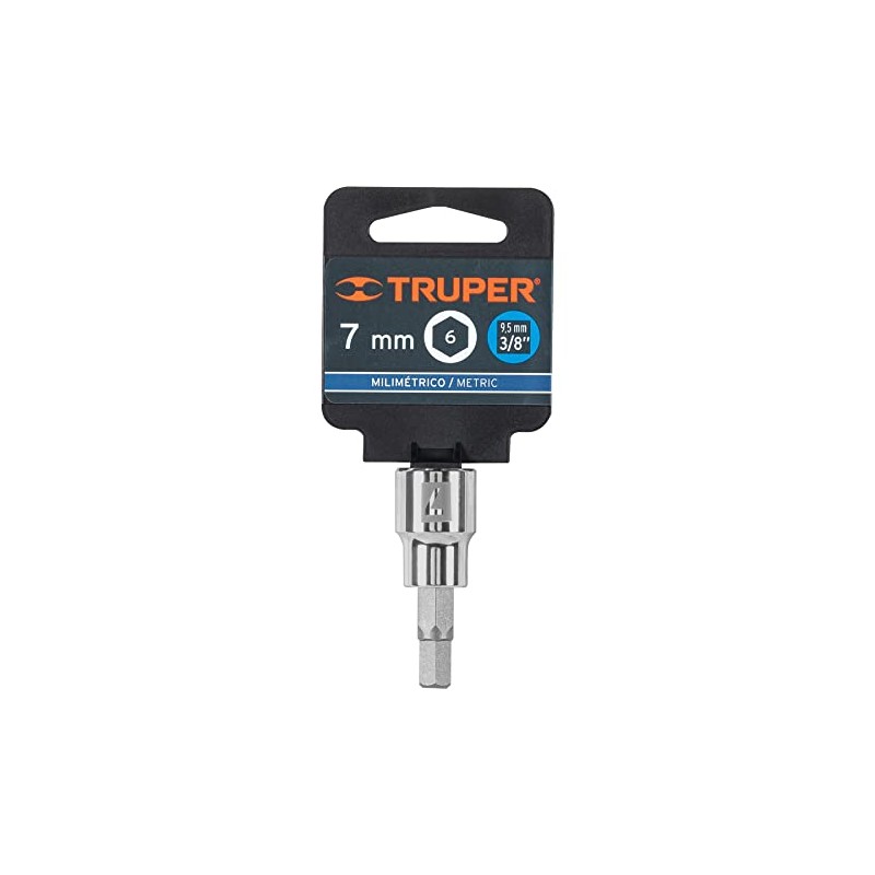 Truper D-4990-7M, Dado de punta hexagonal mm, 7 mm, cuadro